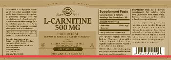 Solgar L-Carnitine 500 mg - supplement