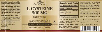 Solgar L-Cysteine 500 mg - supplement