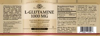 Solgar L-Glutamine 1000 mg - supplement