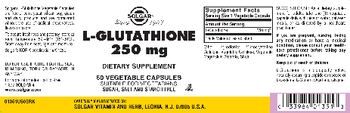Solgar L-Glutathione 250 mg - supplement