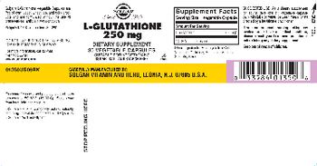 Solgar L-Glutathione 250 mg - supplement