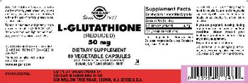 Solgar L-Glutathione 50 mg - supplement