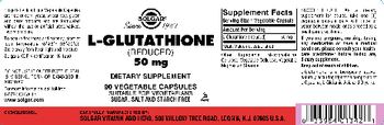 Solgar L-Glutathione 50 mg - supplement