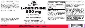 Solgar L-Ornithine 500 mg - supplement