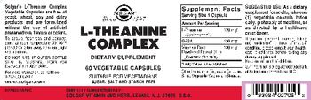 Solgar L-Theanine Complex - supplement