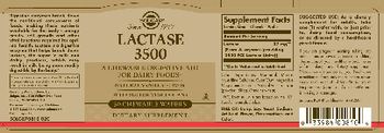Solgar Lactase 3500 Natural Vanilla Flavor - supplement