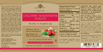 Solgar Liquid Calcium Magnesium Citrate With Vitamin D3 Natural Strawberry Flavor - supplement
