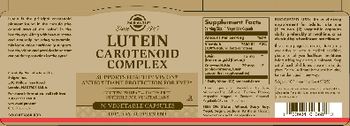 Solgar Lutein Carotenoid Complex - supplement