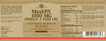 Solgar MaxEPA 1000 mg Omega 3 Fish Oil - supplement