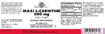 Solgar Maxi L-Carnitine 500 mg - supplement