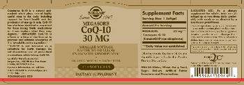 Solgar Megasorb CoQ-10 30 mg - supplement