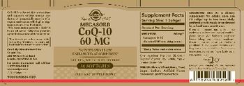 Solgar Megasorb CoQ-10 60 mg - supplement