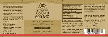 Solgar Megasorb CoQ-10 600 mg - supplement