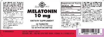Solgar Melatonin 10 mg - supplement