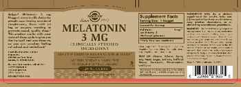 Solgar Melatonin 3 mg - supplement