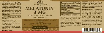 Solgar Melatonin 3 mg - supplement
