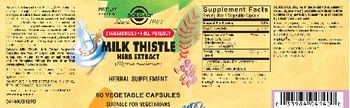 Solgar Milk Thistle Herb Extract - herbal supplement