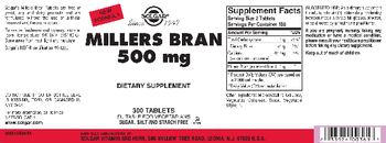 Solgar Millers Bran 500 mg - supplement