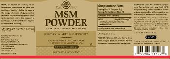 Solgar MSM Powder - supplement