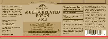 Solgar Multi-Chelated Boron 3 mg - supplement