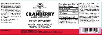 Solgar Natural Cranberry With Vitamin C - supplement