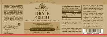 Solgar Natural Dry E 400 IU - supplement