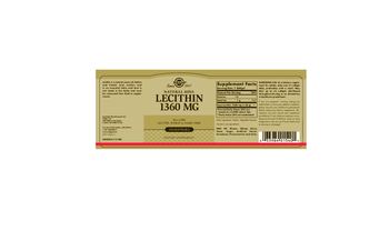 Solgar Natural Soya Lecithin 1360 mg - supplement