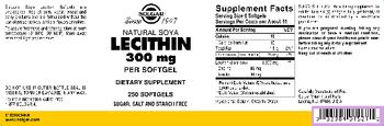 Solgar Natural Soya Lecithin 300 mg - supplement