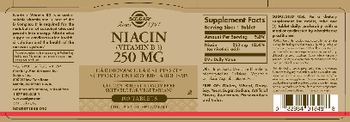 Solgar Niacin 250 mg - supplement