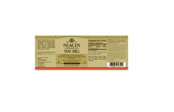 Solgar Niacin 500 mg - supplement