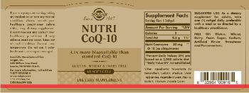 Solgar Nutri CoQ-10 - supplement