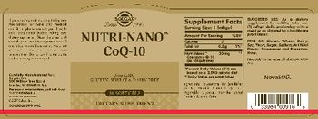 Solgar Nutri-Nano CoQ-10 - supplement