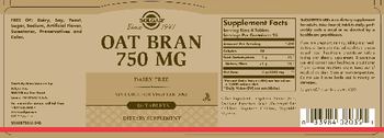 Solgar Oat Bran 750 mg - supplement