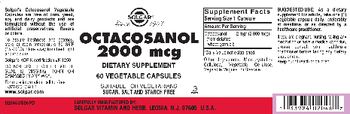 Solgar Octacosanol 2000 mcg - supplement