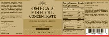 Solgar Omega 3 Fish Oil Concentrate - supplement