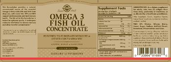 Solgar Omega 3 Fish Oil Concentrate - supplement