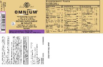 Solgar Omnium - supplement