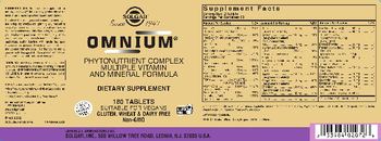 Solgar Omnium - supplement