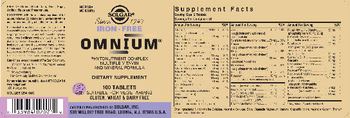 Solgar Omnium Iron-Free - supplement