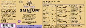 Solgar Omnium Iron-Free - supplement