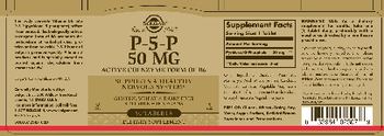 Solgar P-5-P 50 mg - supplement