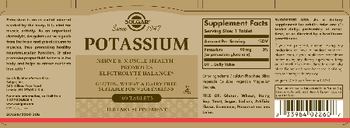 Solgar Potassium - supplement