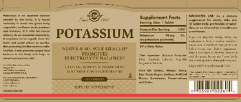 Solgar Potassium - supplement