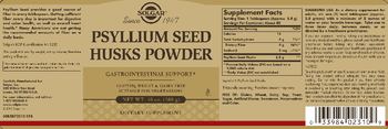 Solgar Psyllium Seed Husks Powder - supplement
