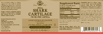 Solgar Pure Shark Cartilage 750 mg - supplement