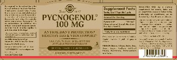 Solgar Pycogenol 100 mg - supplement