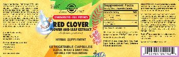Solgar Red Clover Flower And Leaf Extract - herbal supplement