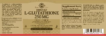 Solgar Reduced L-Glutathione 250 mg - supplement