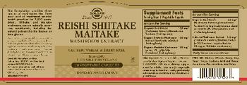 Solgar Reishi Shiitake Maitake Mushroom Extract - supplement
