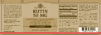 Solgar Rutin 50 mg - supplement